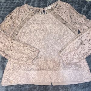 Beautiful blush lace top!